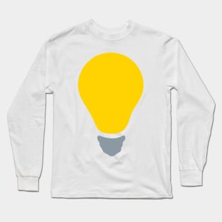 Lightbulb Emoticon Long Sleeve T-Shirt